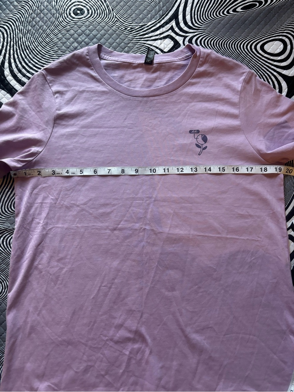 Dovetail Lavender Tee with Small chest Graphic - Picture 3 of 5